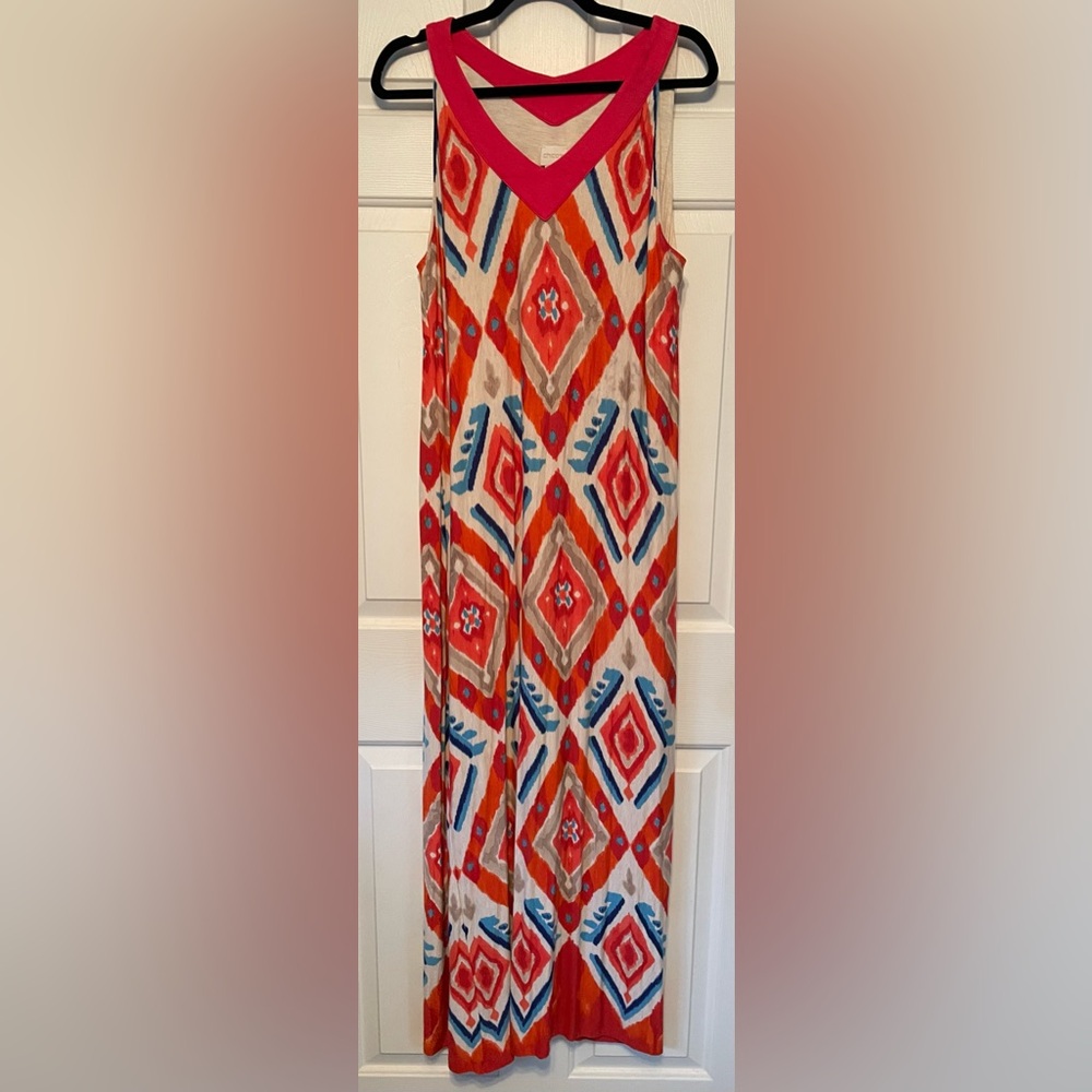 Chico’s brand, size 2, sleeveless maxi dress